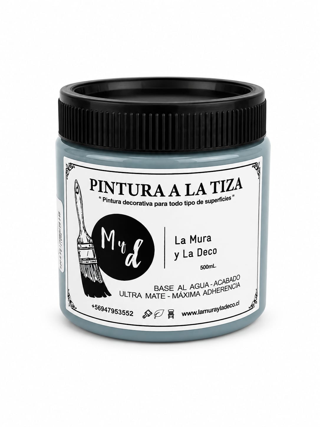 Pintura Efecto Tiza AZUL MONTAÑA - 500 ml