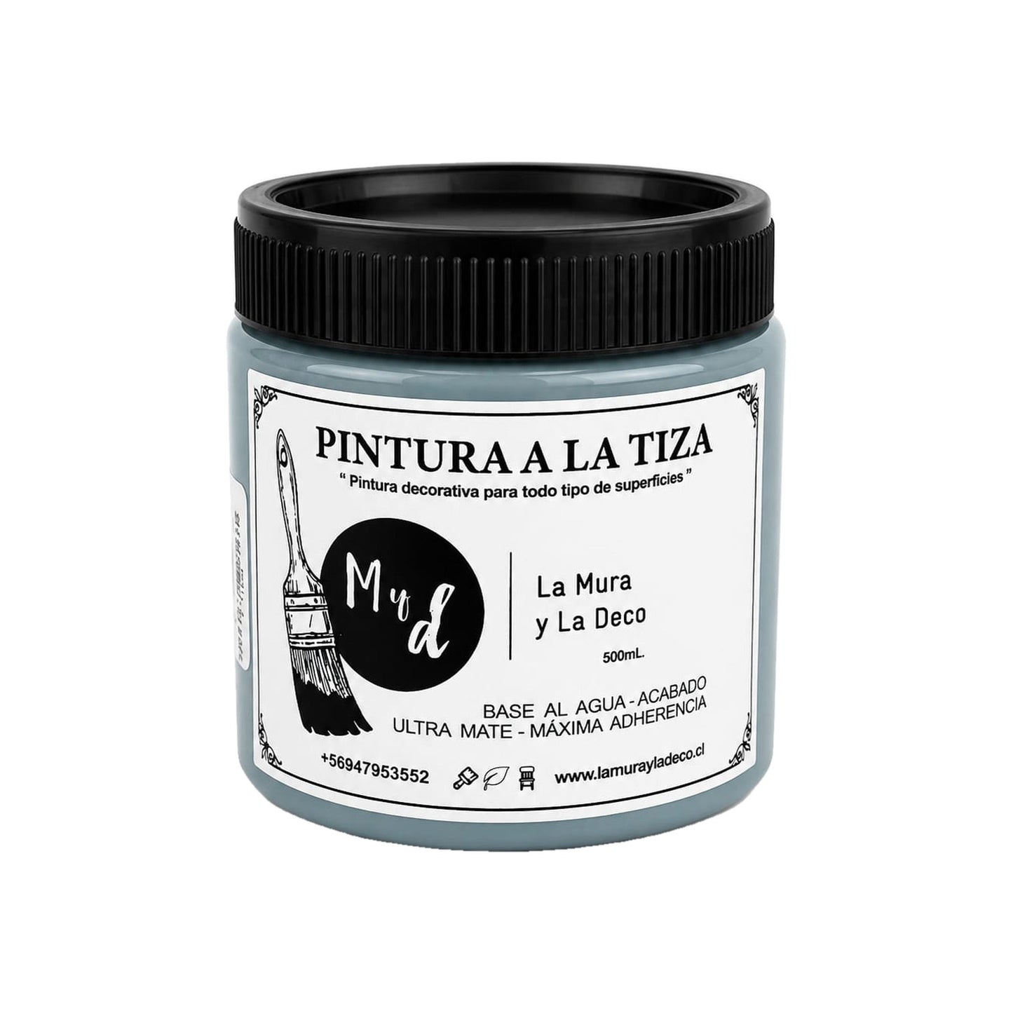 Pintura Efecto Tiza Azul Montana 500 ml - La Mura y La Deco