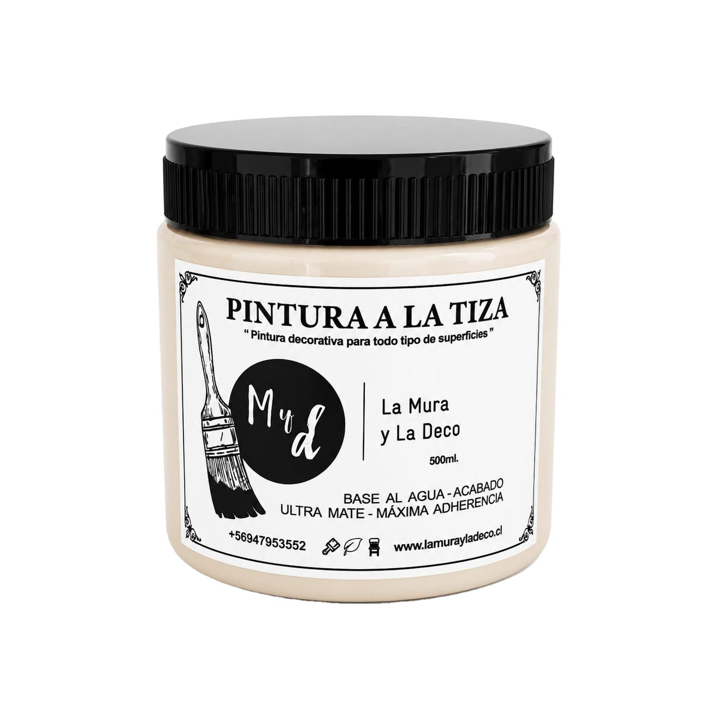 Pintura Efecto Tiza Cafe Latte 200 ml - La Mura y La Deco