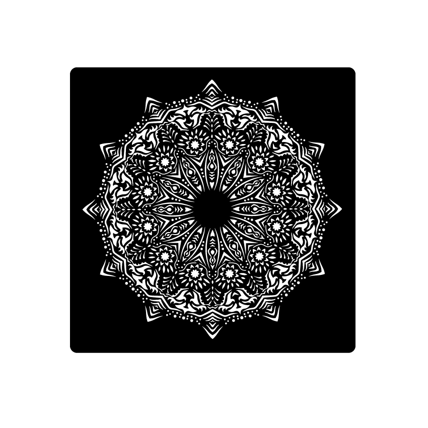 Plantillas Decorativas Multipropósito Mandala OM 30x30