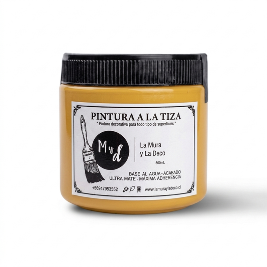 Pintura Efecto Tiza AMARILLO DIJON - 500 ml