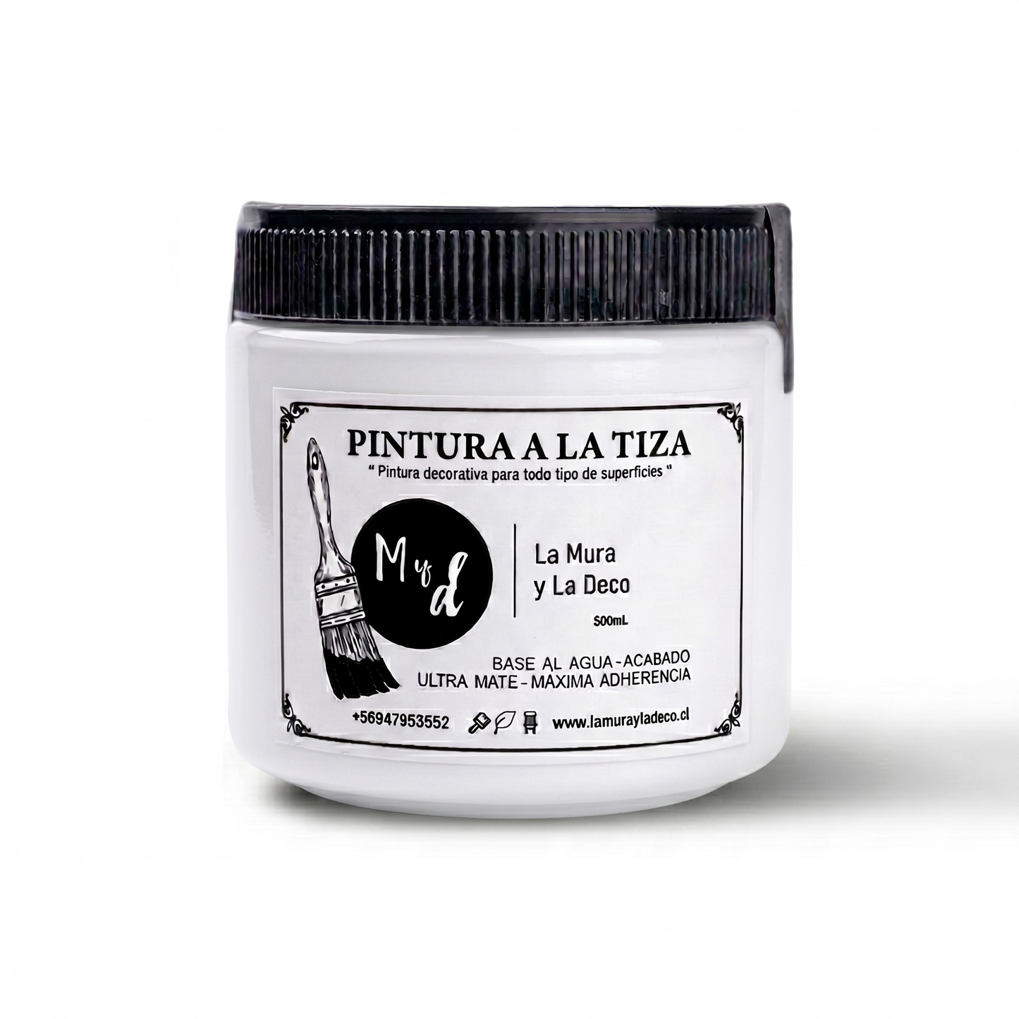 Pintura Efecto Tiza BLANCO NIEVE  - 500 ml