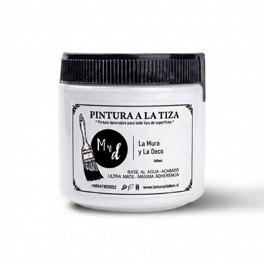 Pintura Efecto Tiza BLANCO NIEVE  - 500 ml
