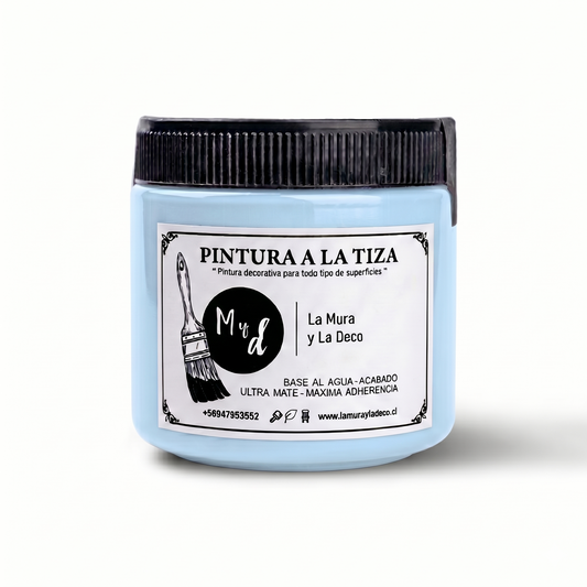 Pintura Efecto Tiza CELESTE PIEDRA - 200 ml