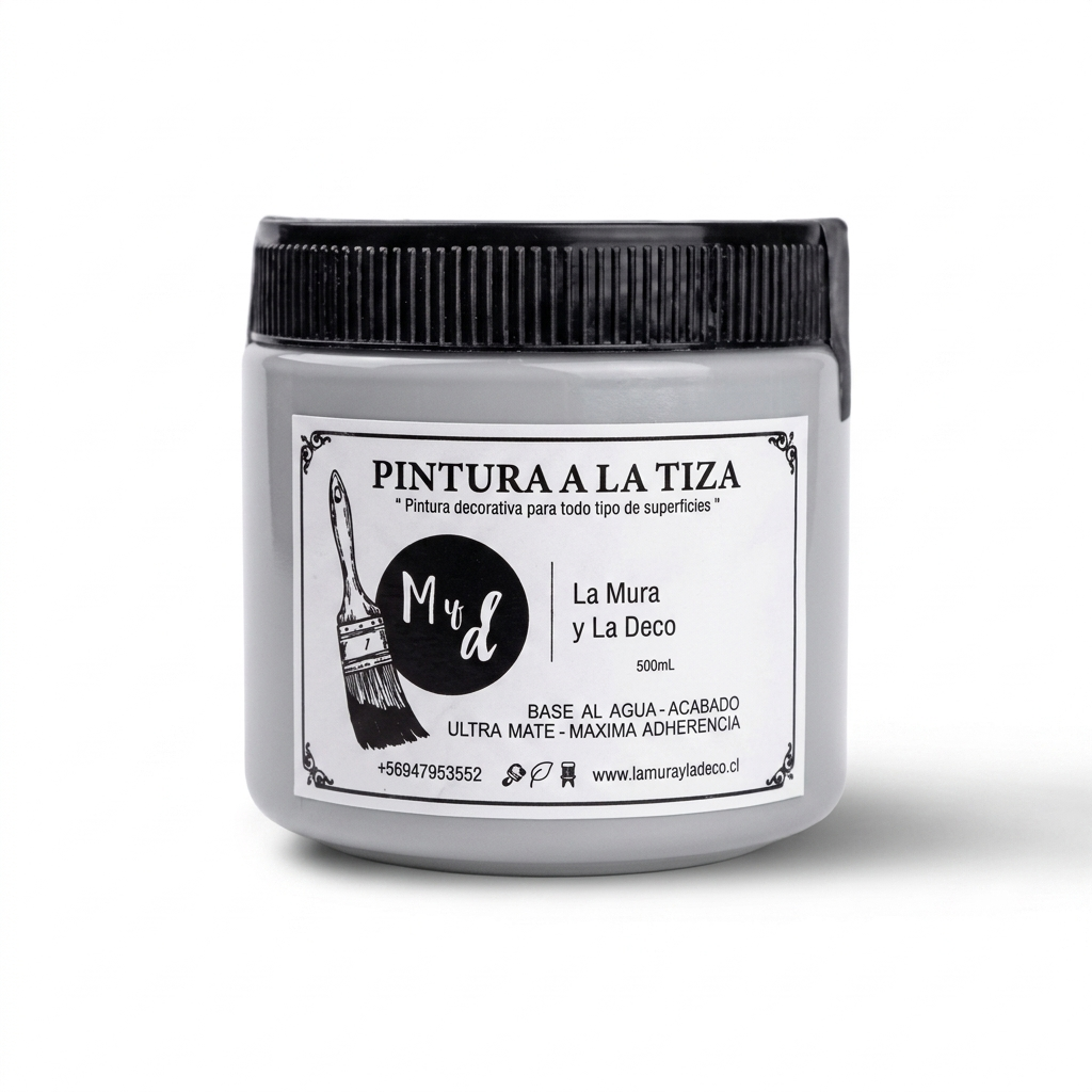 Pintura Efecto Tiza GRIS ANTIGUO - 500 ml