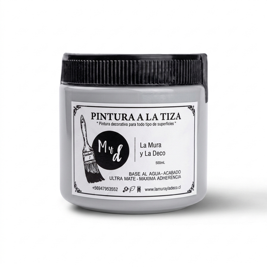 Pintura Efecto Tiza GRIS ANTIGUO - 500 ml