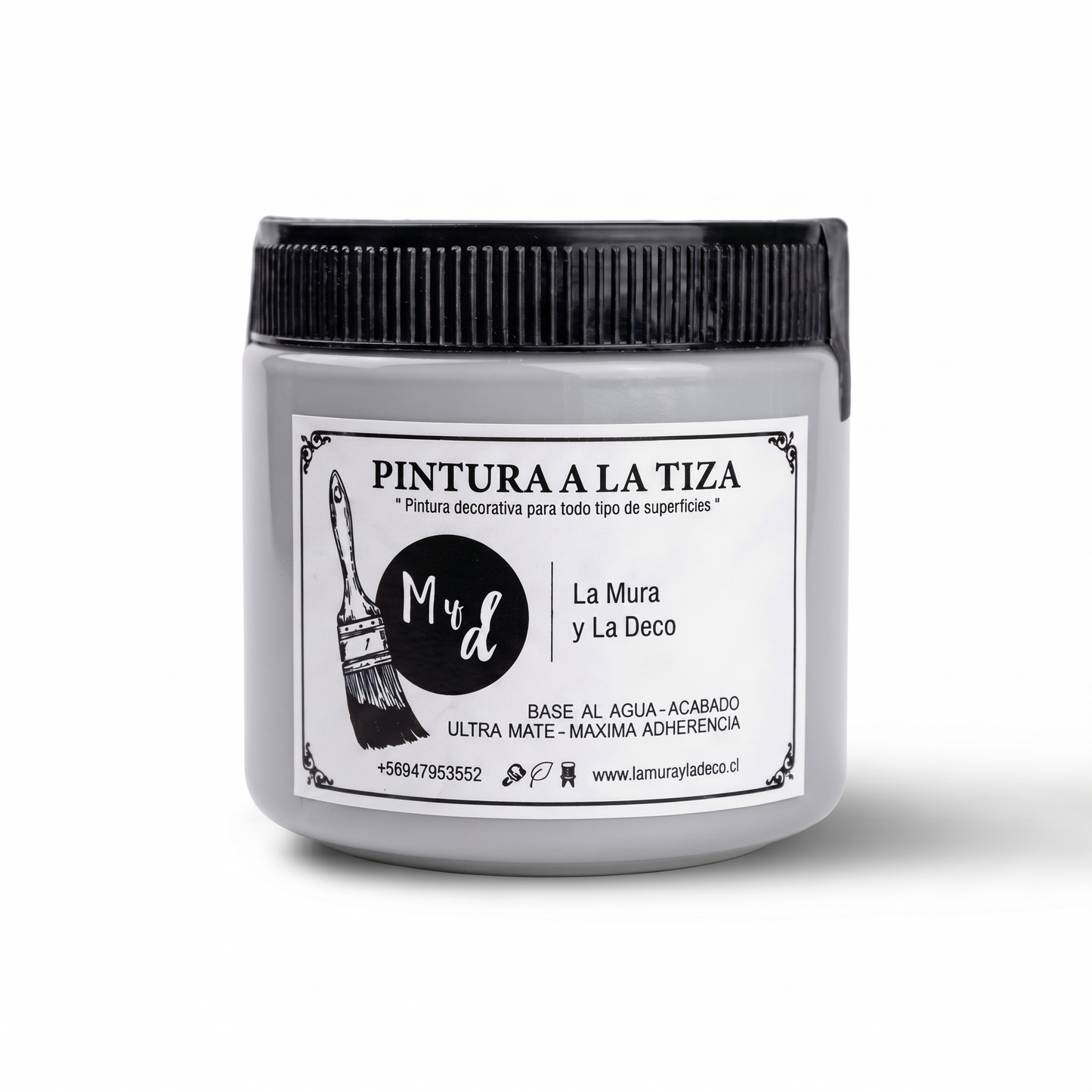 Pintura Efecto Tiza GRIS ANTIGUO - 200 ML