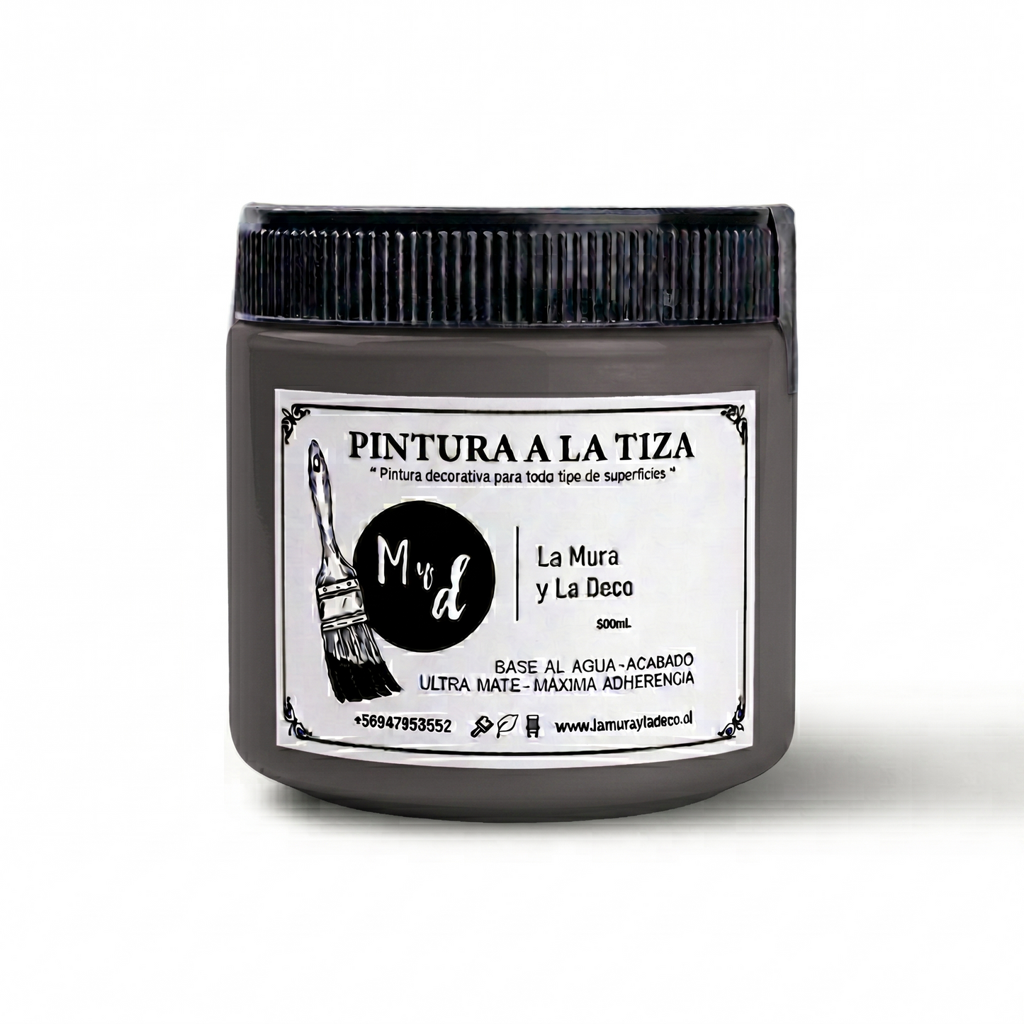 Pintura Efecto Tiza NEGRO GRAFITO - 500 ml