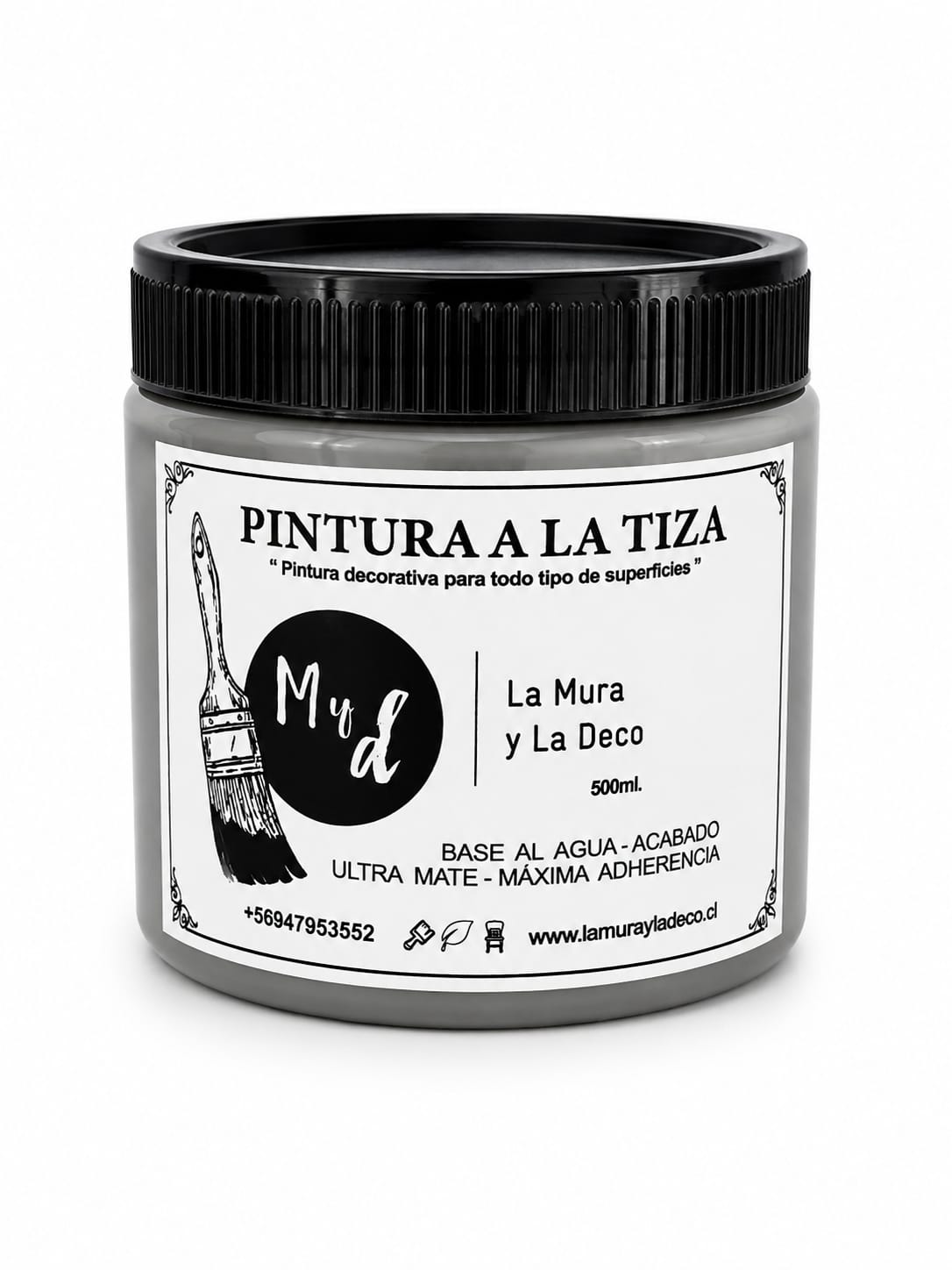 Pintura Efecto Tiza GRIS MARENGO - 200 ml