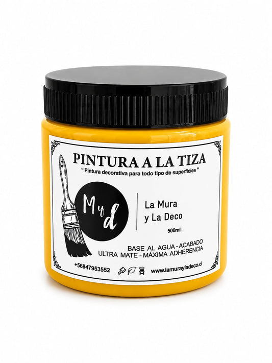 Pintura Efecto Tiza AMARILLO DIJON - 500 ml