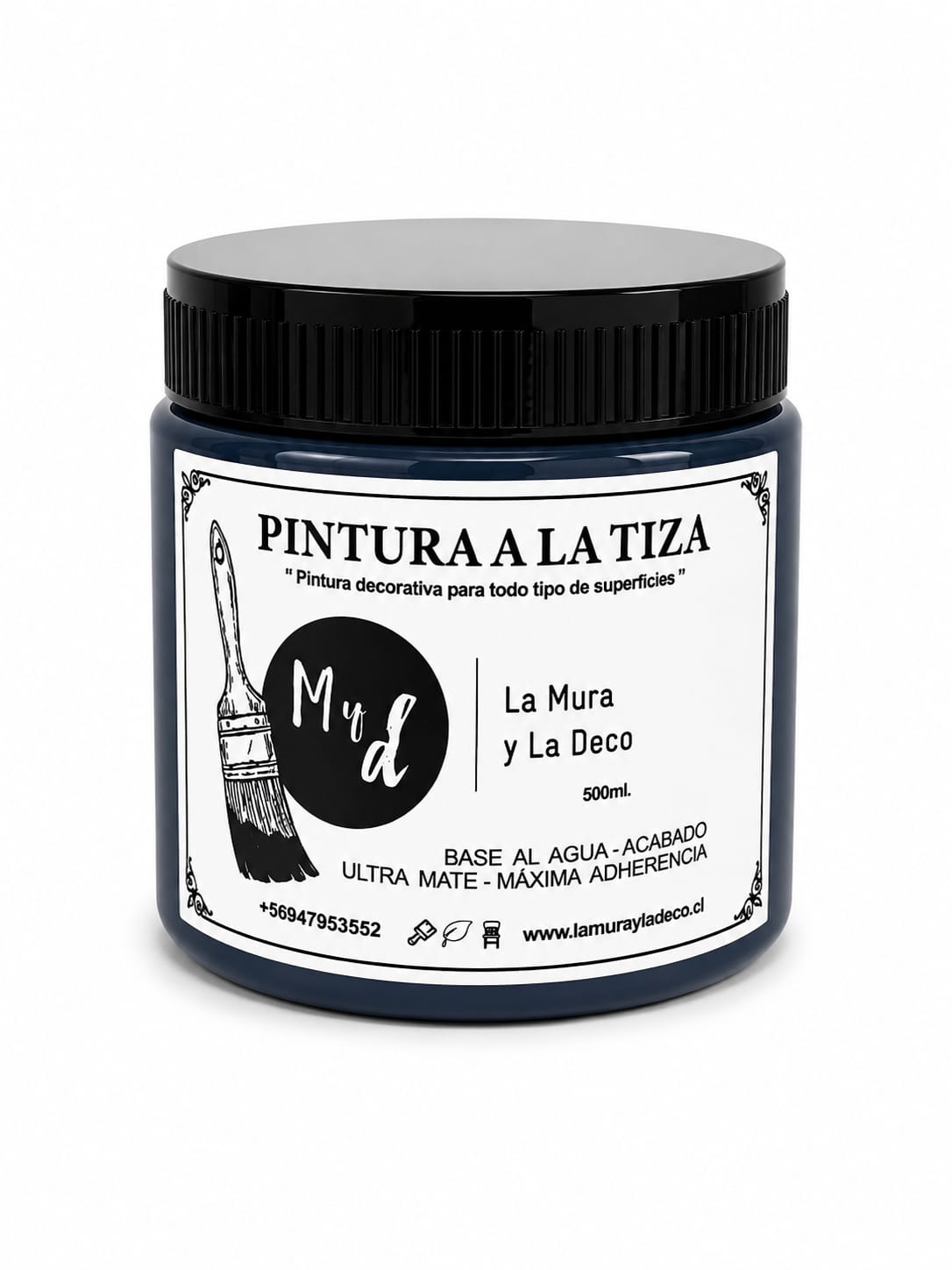 Pintura Efecto Tiza AZUL OSCURO  - 500 ml