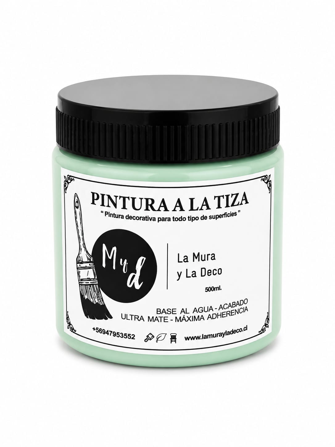 Pintura Efecto Tiza VERDE ATLANTICO - 200 ml