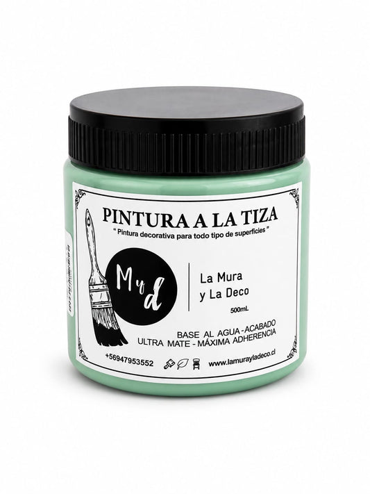 Pintura Efecto Tiza VERDE LAGUNA - 200 ml