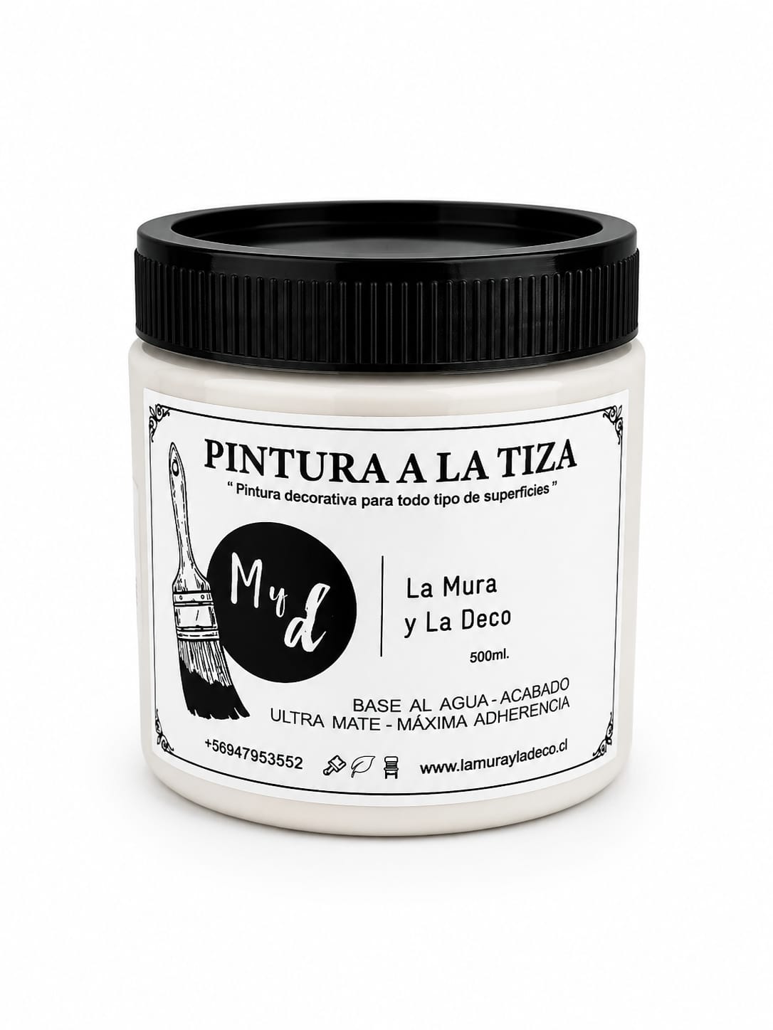 Pintura Efecto Tiza BLANCO HUESO - 500 ml