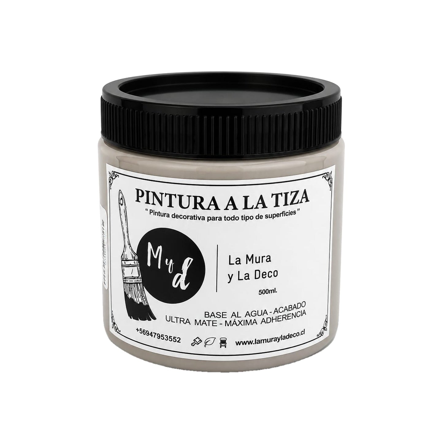 Pintura Efecto Tiza Beige Taupe 200 ml - La Mura y La Deco