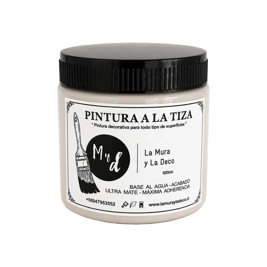 Pintura Efecto Tiza Blanco Arena 500 ml - La Mura y La Deco