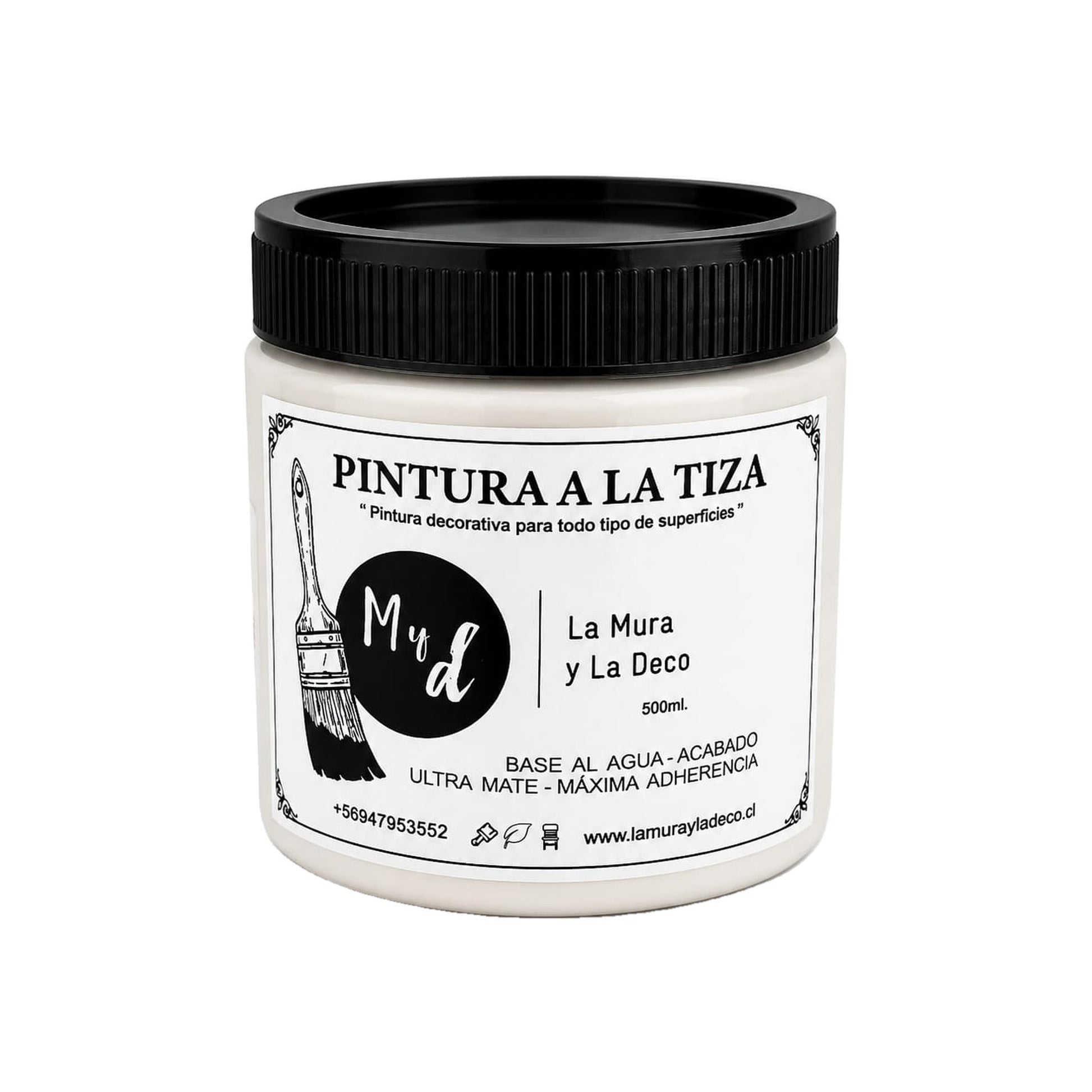 Pintura Efecto Tiza Blanco Hueso 200 ml - La Mura y La Deco