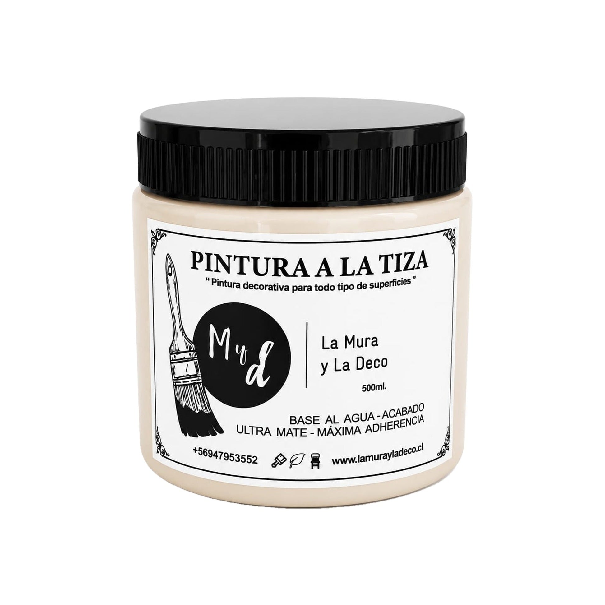 Pintura Efecto Tiza Cafe Latte 500 ml - La Mura y La Deco