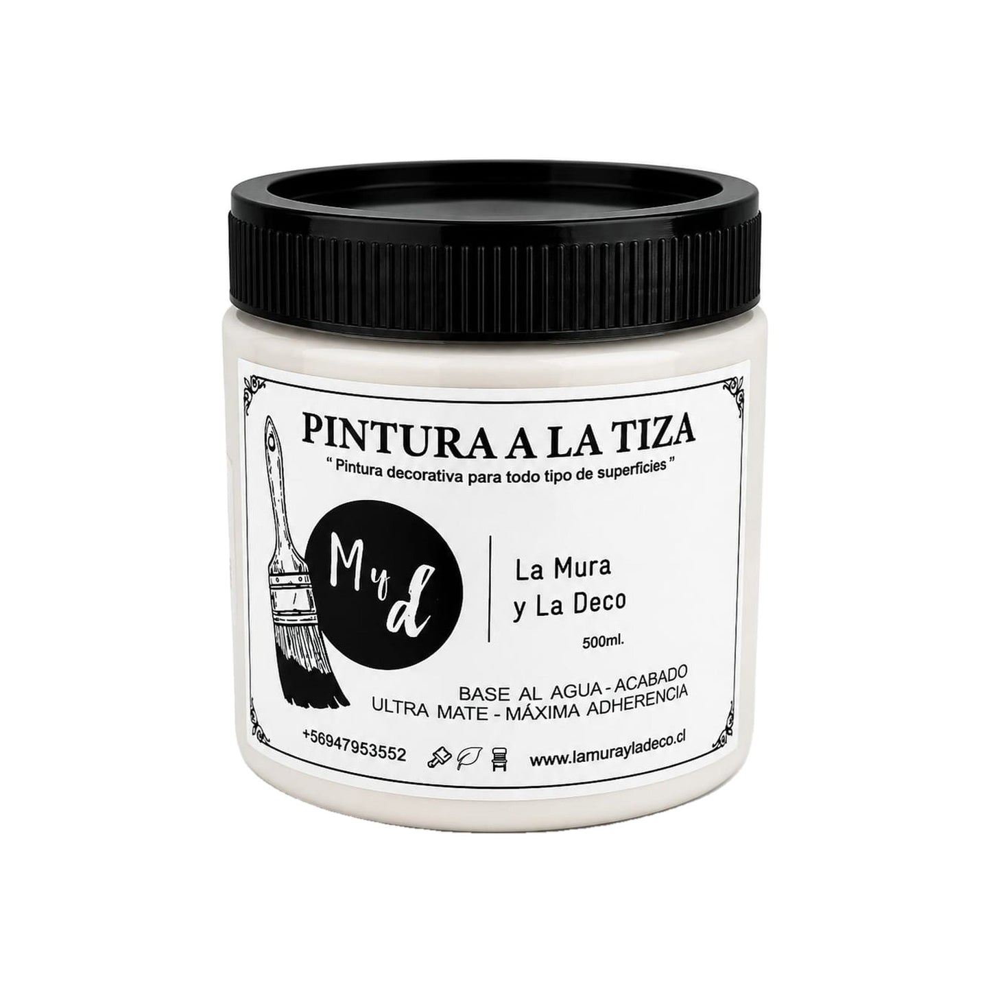 Pintura Efecto Tiza Greige 200 ml - La Mura y La Deco
