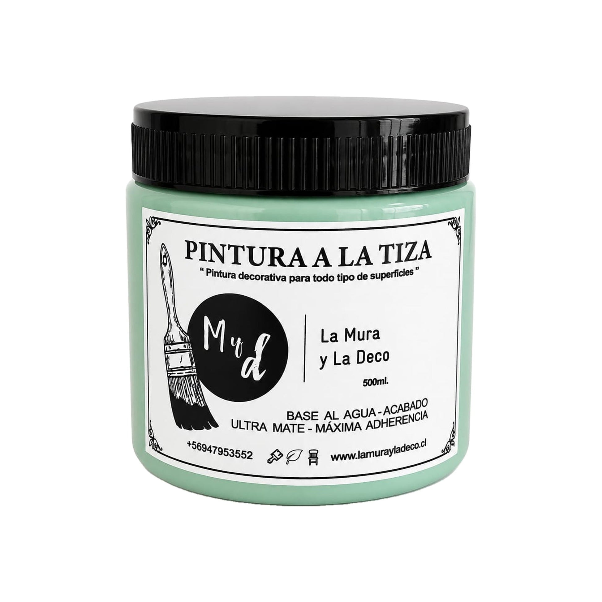 Pintura Efecto Tiza Turquesa Saona 500 ml - La Mura y La Deco