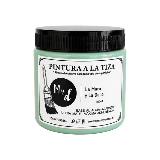 Pintura Efecto Tiza Turquesa Saona 500 ml - La Mura y La Deco