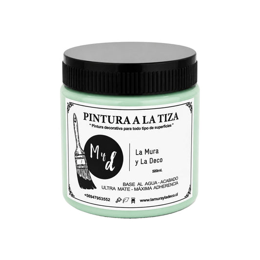 Pintura Efecto Tiza Verde Atlantico 500 ml - La Mura y La Deco