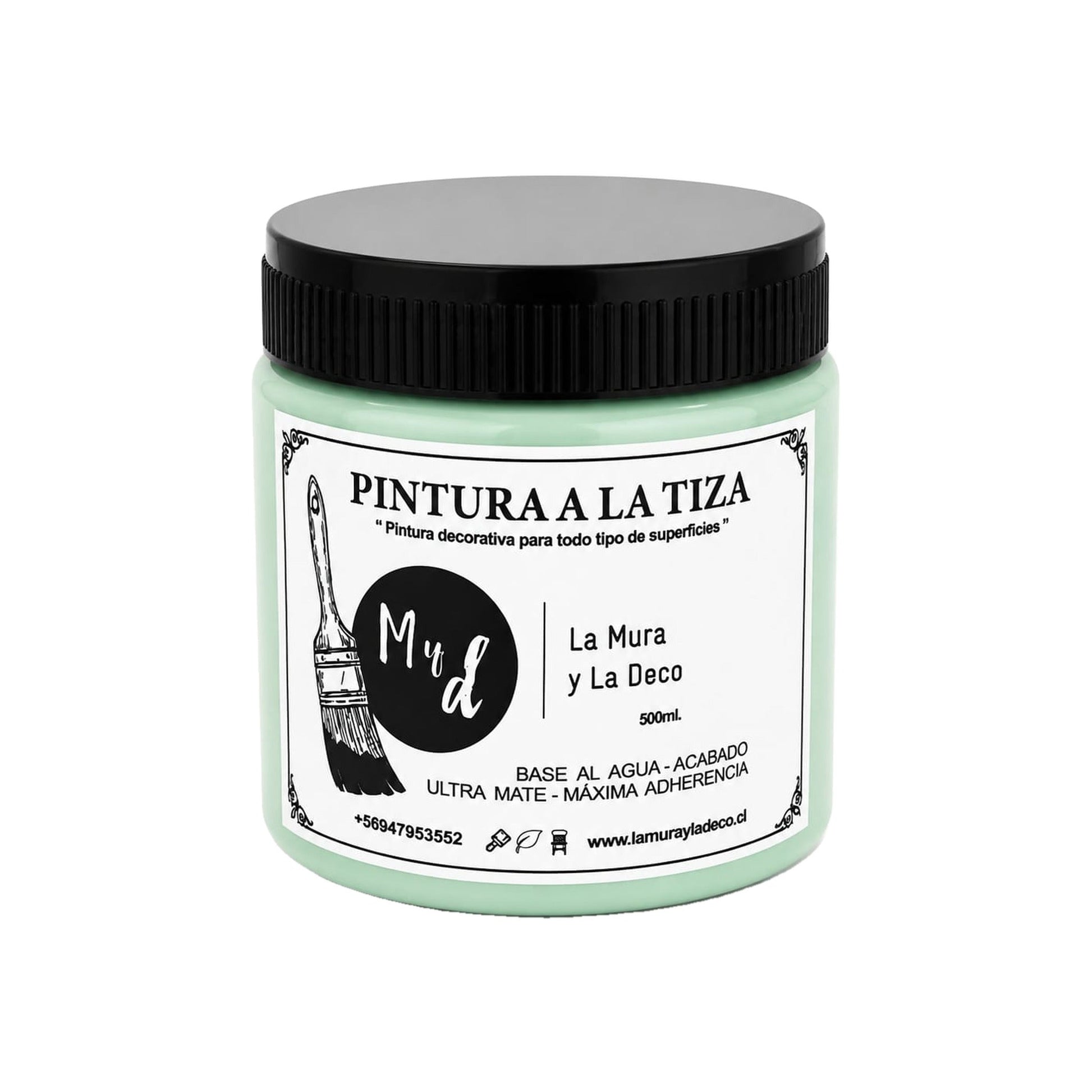 Pintura Efecto Tiza Verde Atlantico 200 ml - La Mura y La Deco
