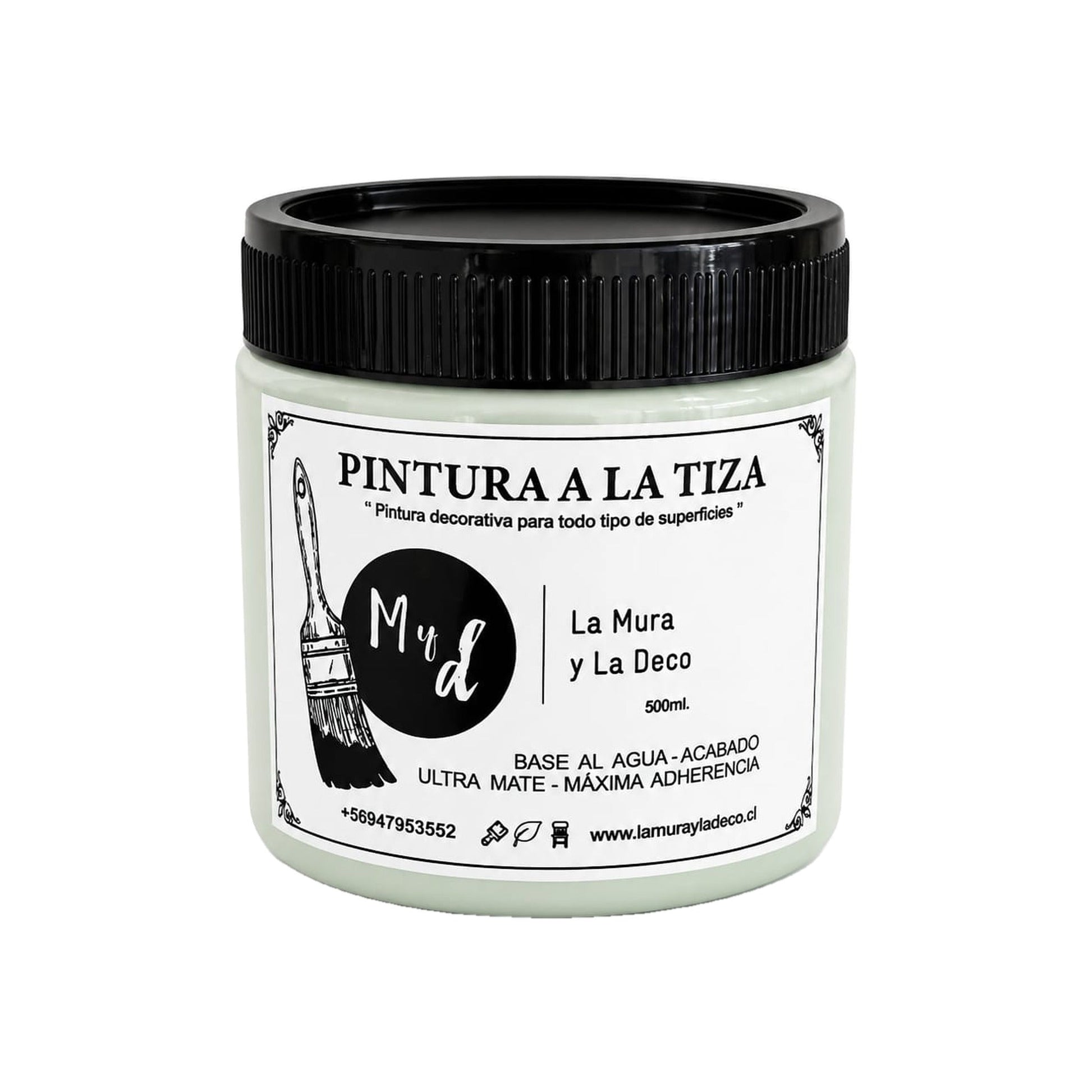 Pintura Efecto Tiza Verde Campo 200 ml - La Mura y La Deco