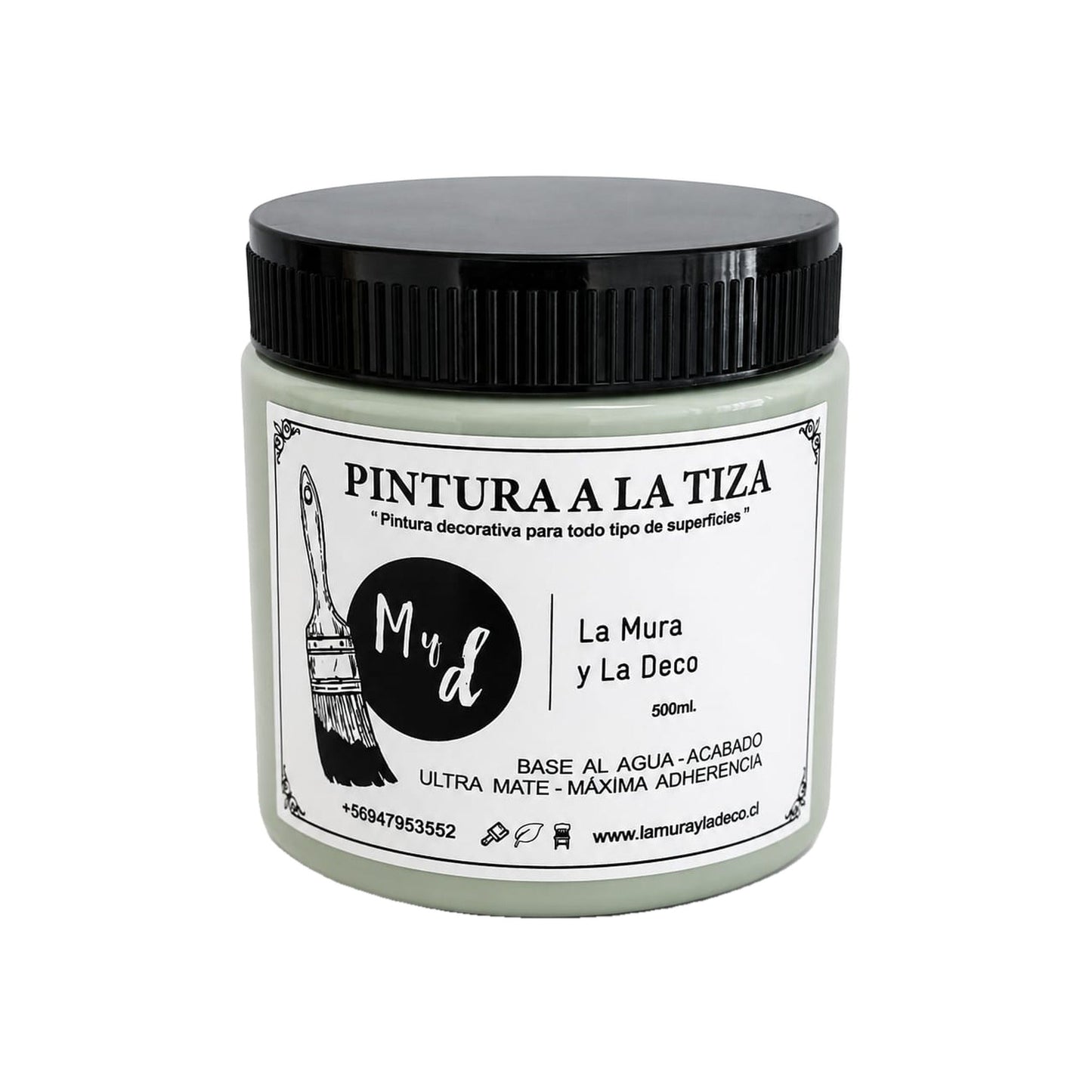 Pintura Efecto Tiza Verde Jojoba 200 ml - La Mura y La Deco