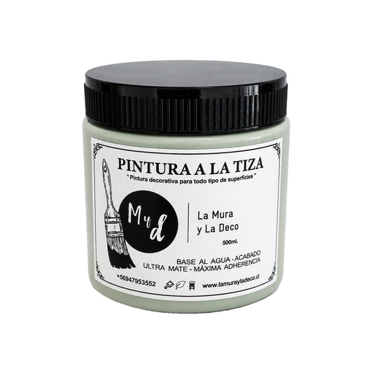 Pintura Efecto Tiza Verde Jojoba 500 ml - La Mura y La Deco