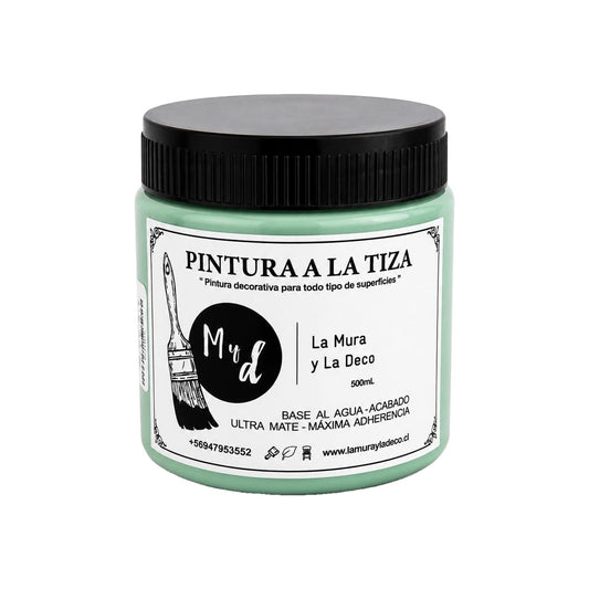 Pintura Efecto Tiza Verde Laguna 200 ml - La Mura y La Deco