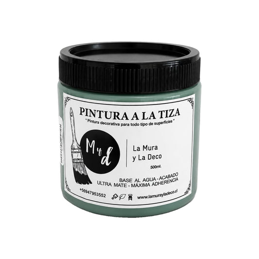 Pintura Efecto Tiza Verde Malaquita 200 ml - La Mura y La Deco