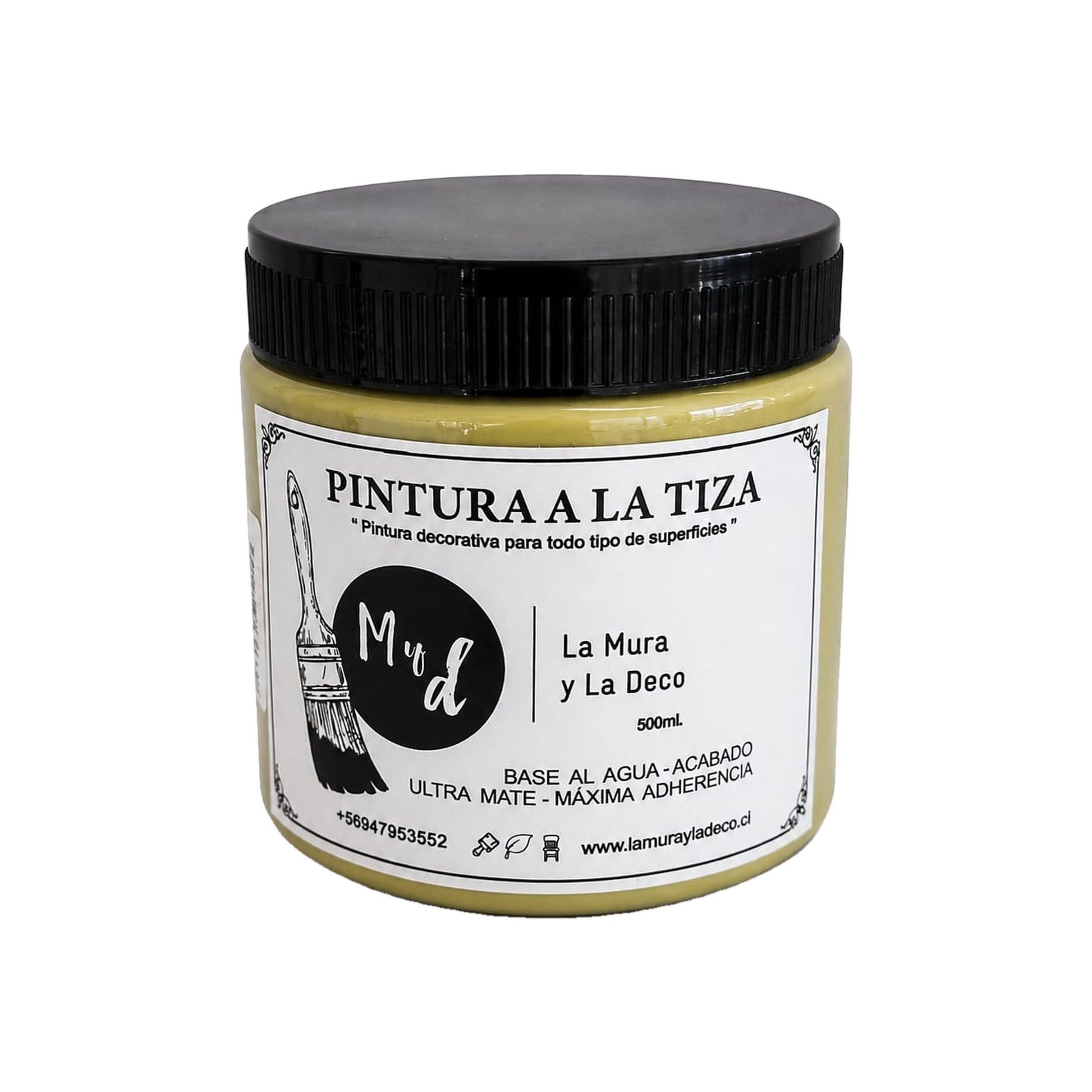 Pintura Efecto Tiza Verde Oliva 500 ml - La Mura y La Deco